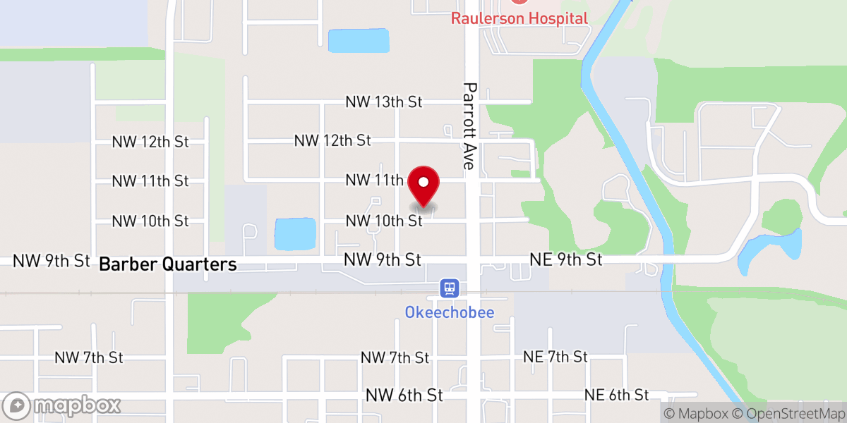 Map showing location of Church of God of Prophecy