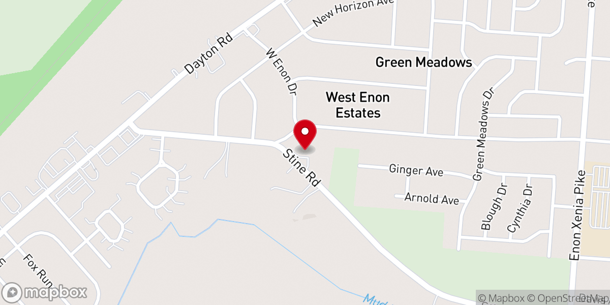 Map showing location of Saint Andrew Lutheran Church