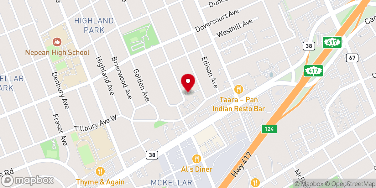 Map showing location of St. Matthew the Apostle