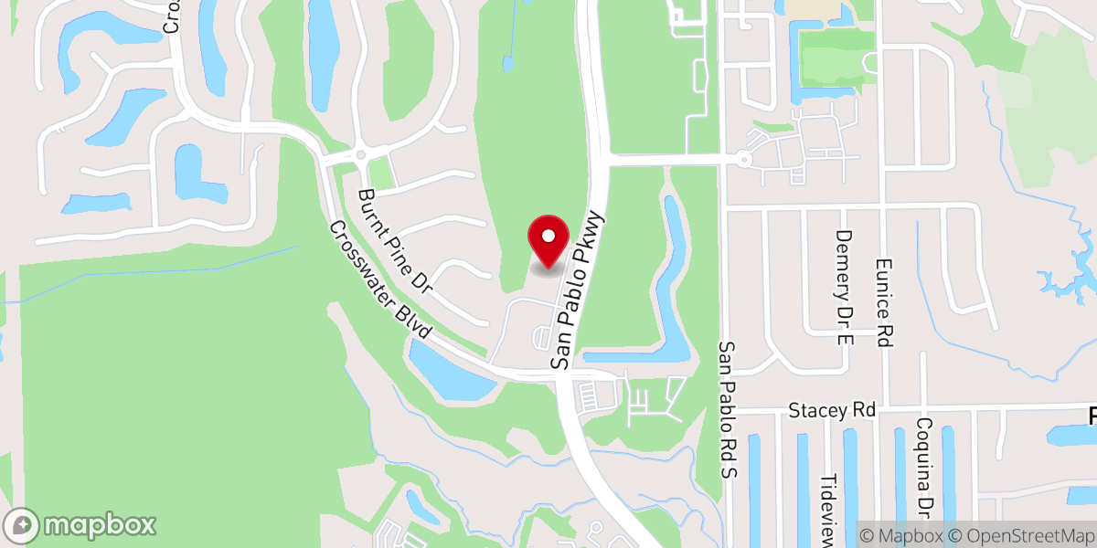 Map showing location of Vilano Beach Christian Church
