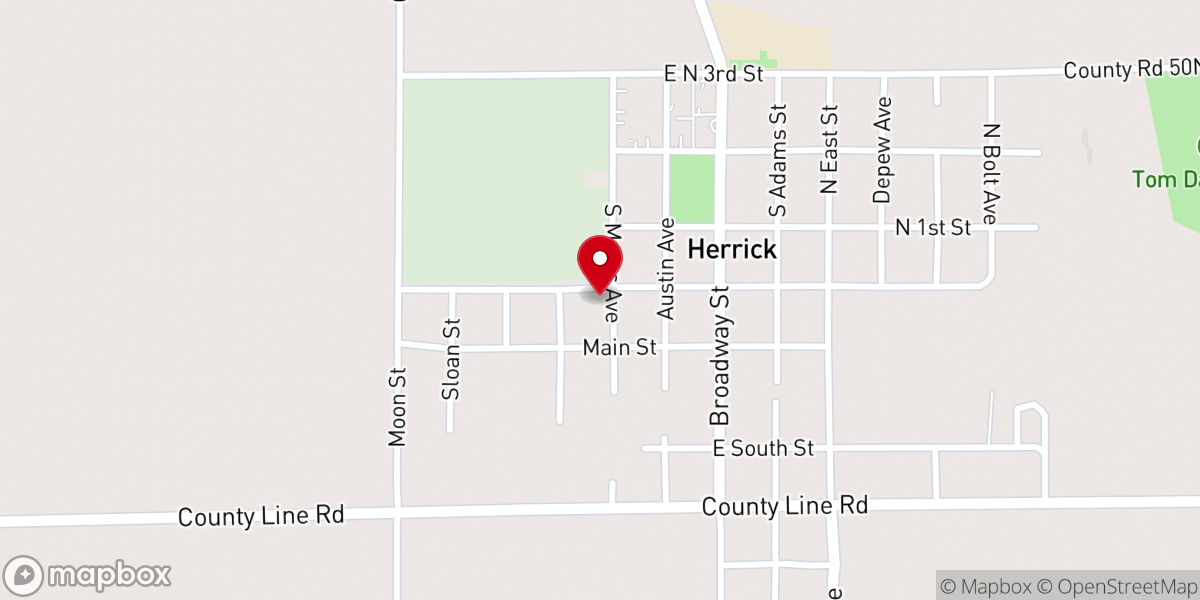 Map showing location of Christ Tabernacle Church