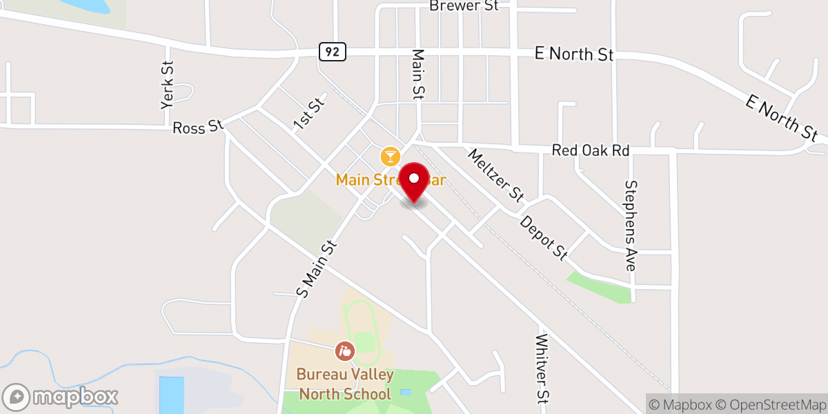 Map showing location of Walnut United Methodist Church