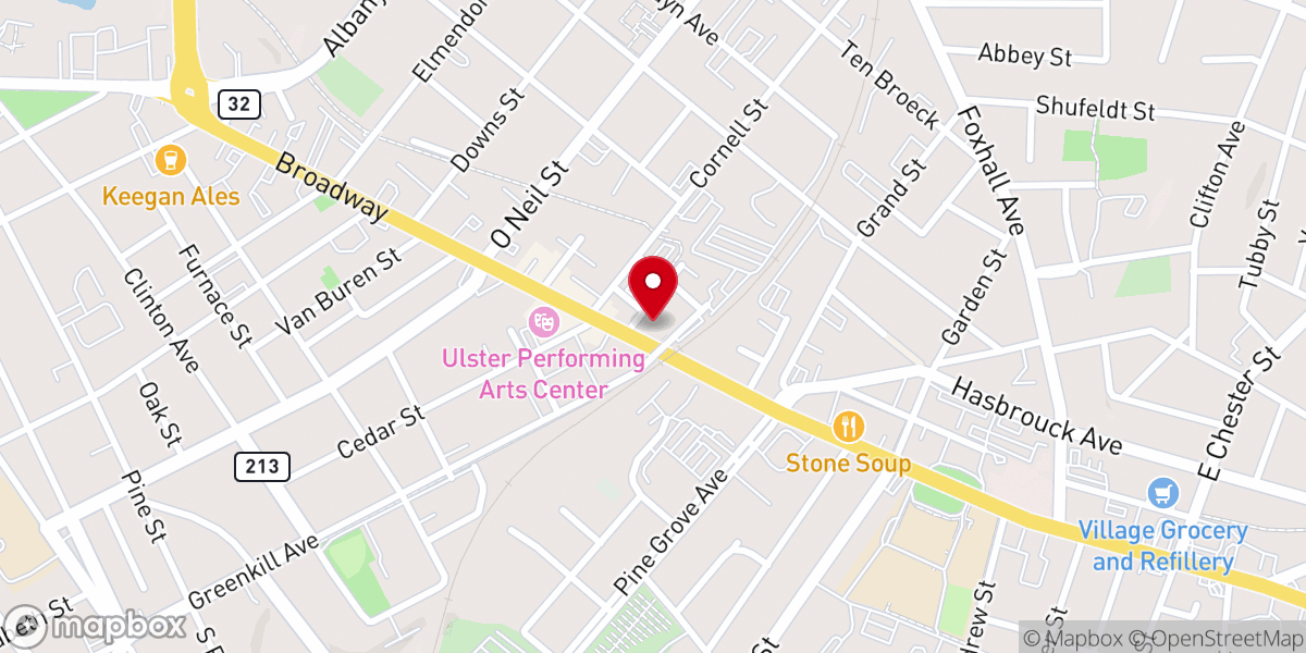 Map showing location of Church of God