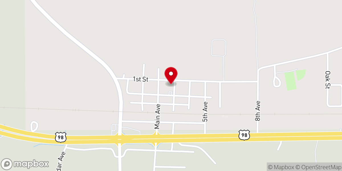 Map showing location of Perry Justice Court Clerk