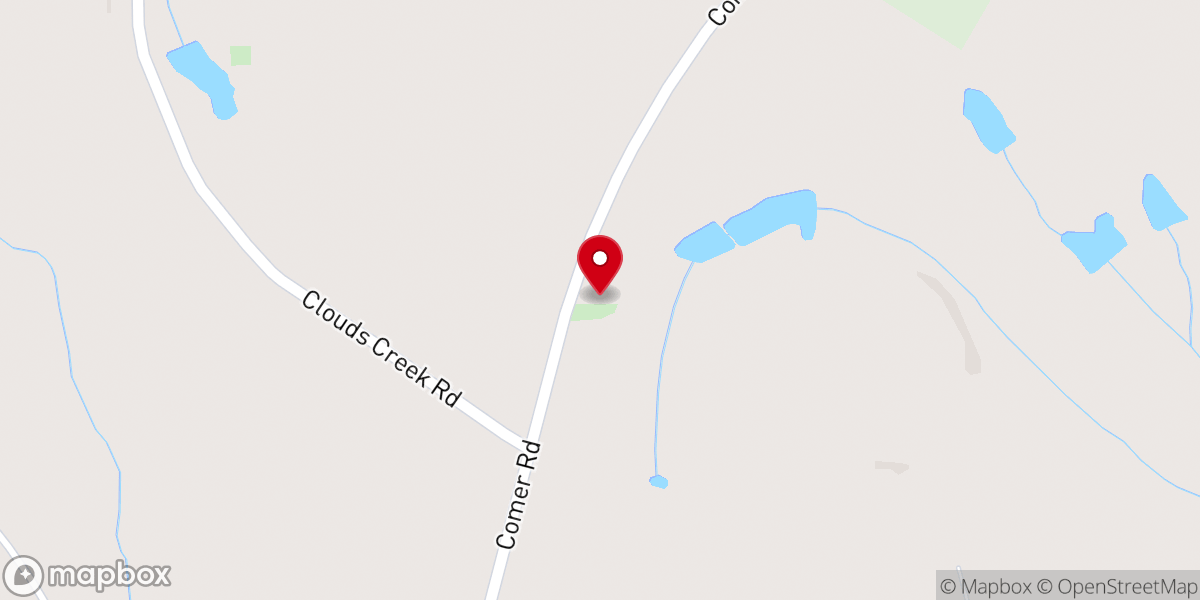 Map showing location of Mt. Pleasant Community Church