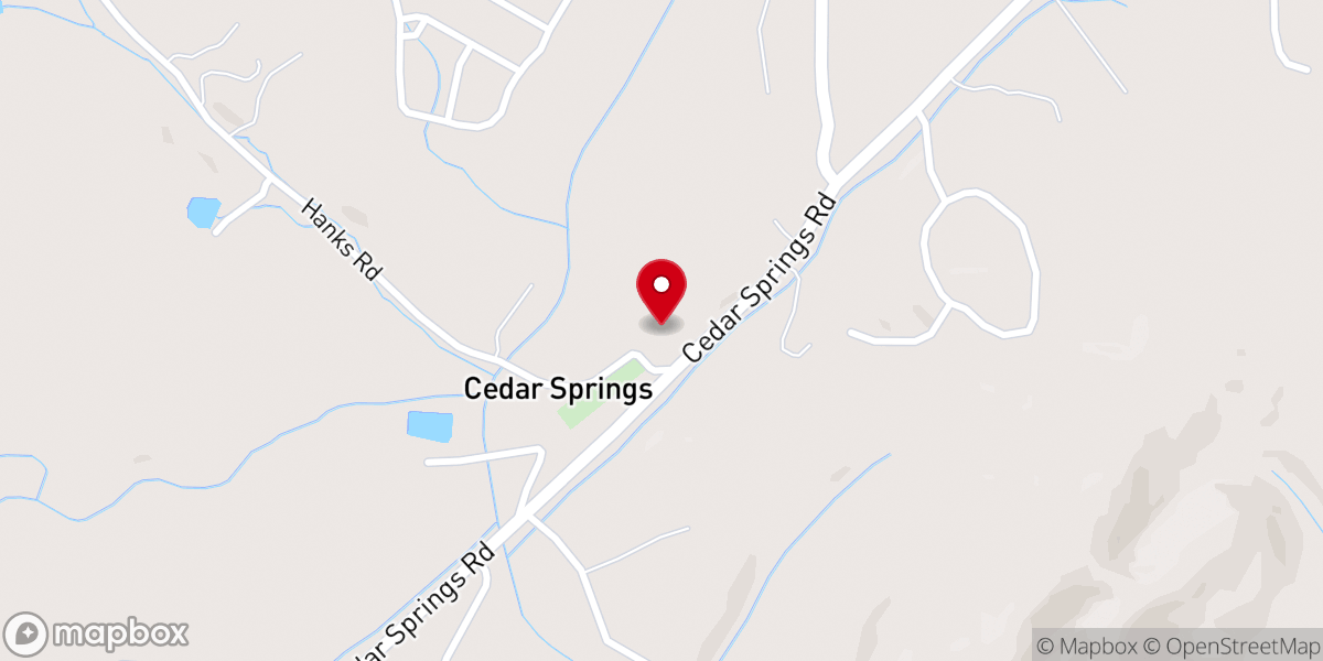 Map showing location of Zion Orthodox Presbyterian Church