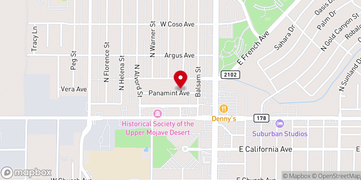 Map showing location of Shekinah Christian Fellowship Church