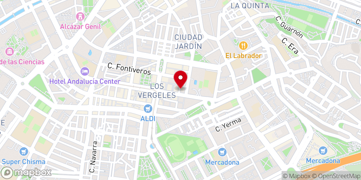 Map showing location of Iglesia Evangélica "Salvación De Dios"