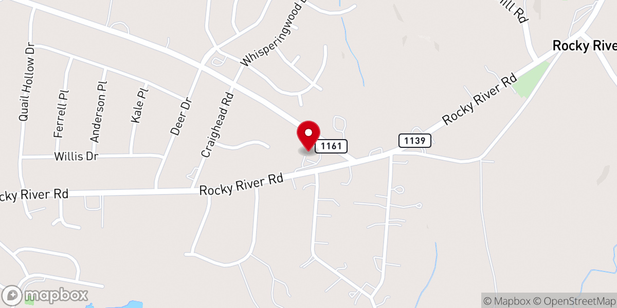 Map showing location of Grace Church