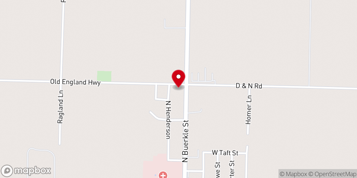 Map showing location of Central Christian Church