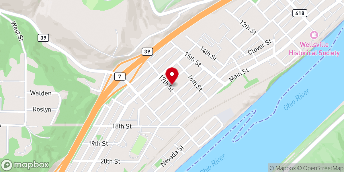 Map showing location of The Living Well