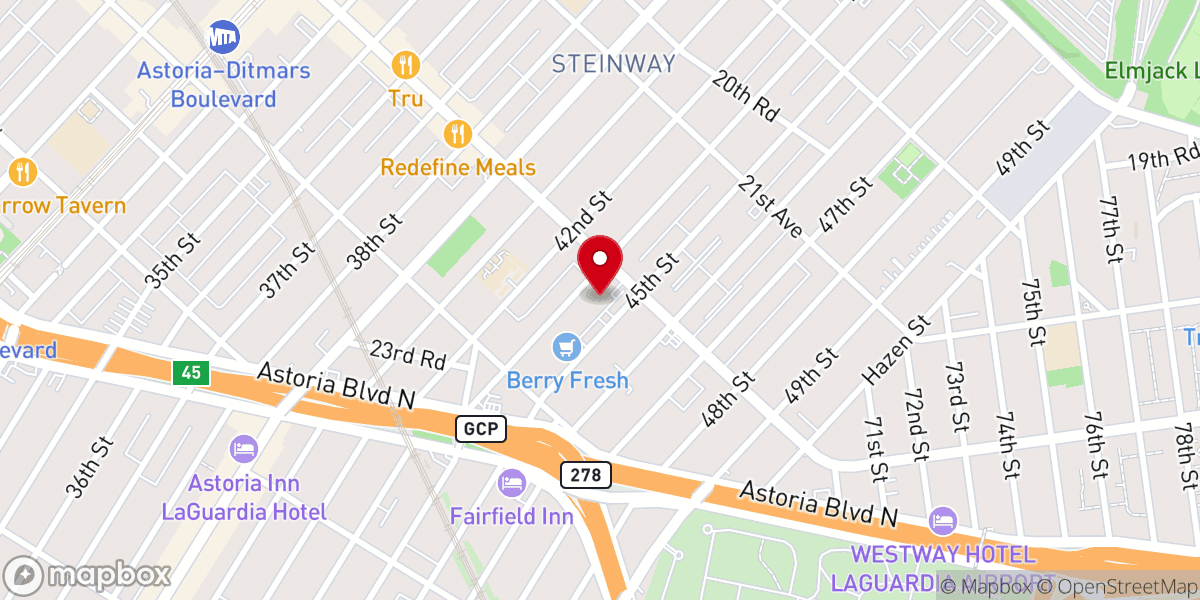 Map showing location of Matrix Fitness Club