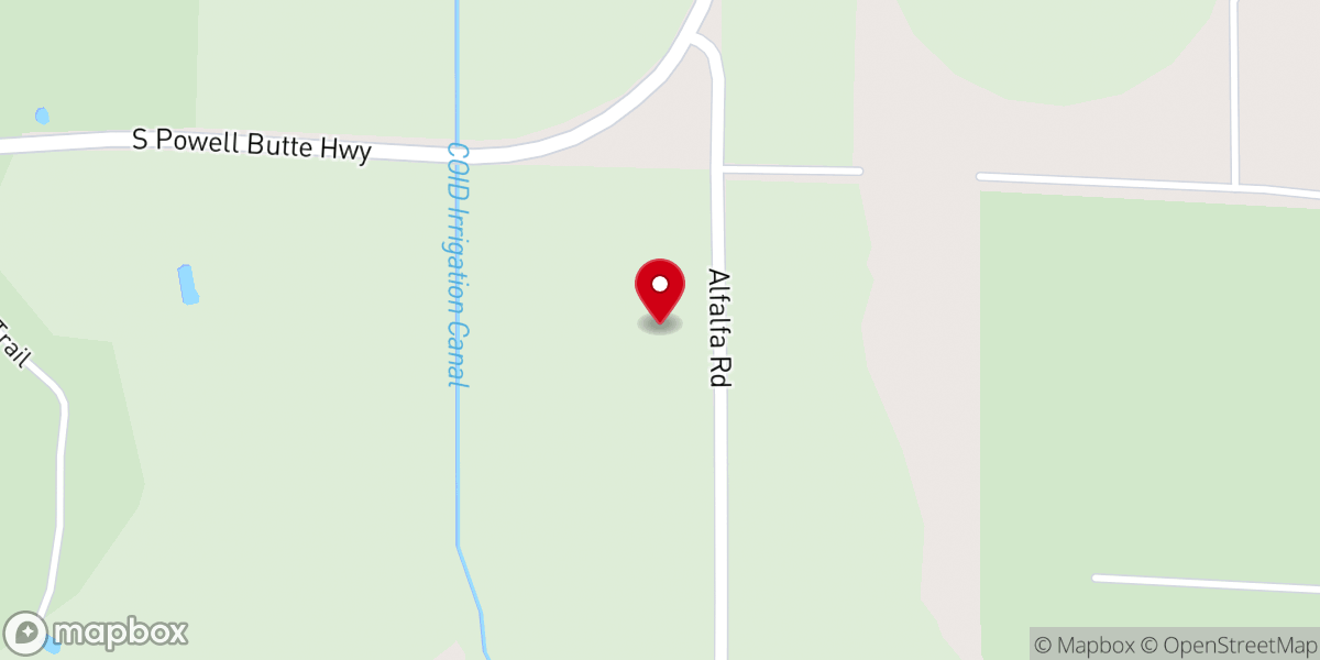Map showing location of Diocese of Baker Cascade View Retreat Center
