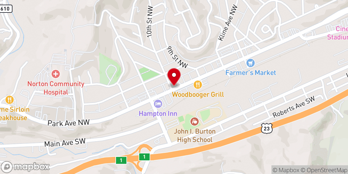 Map showing location of First Church of God