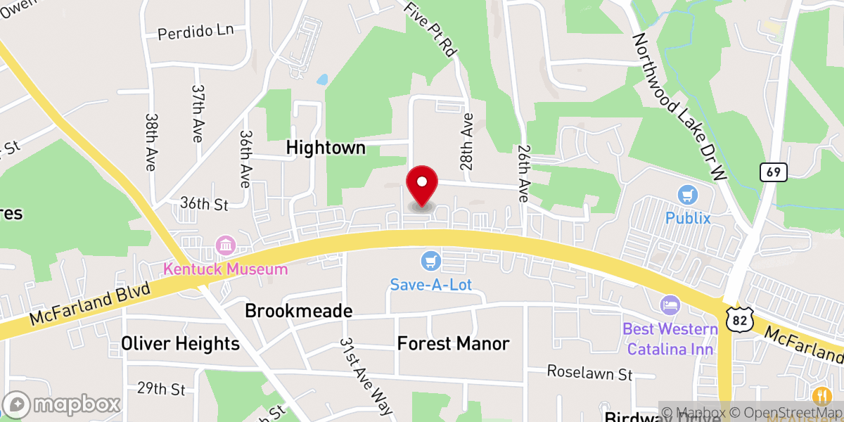 Map showing location of St Herman Orthodox Church