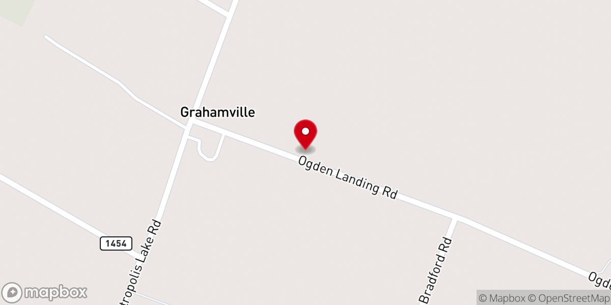 Map showing location of Harmony Church