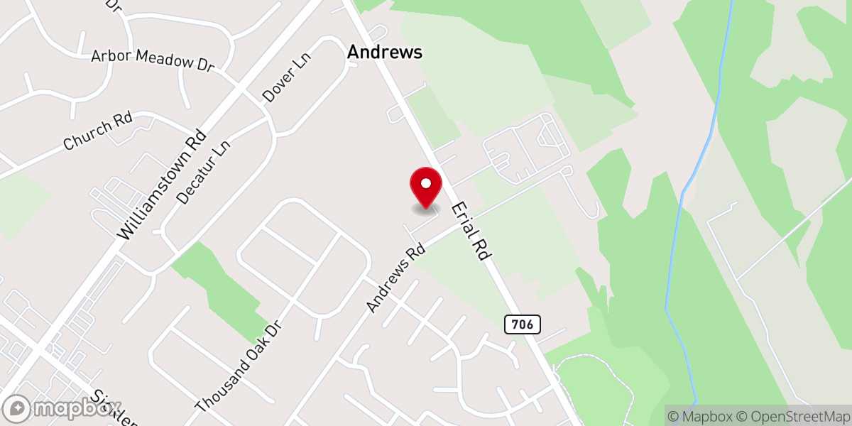 Map showing location of Restoration Christian Fellowship Church