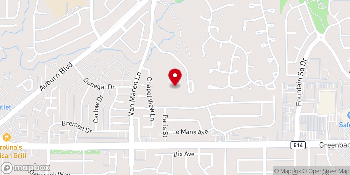 Map showing location of Christ the King Passionist Retreat Center