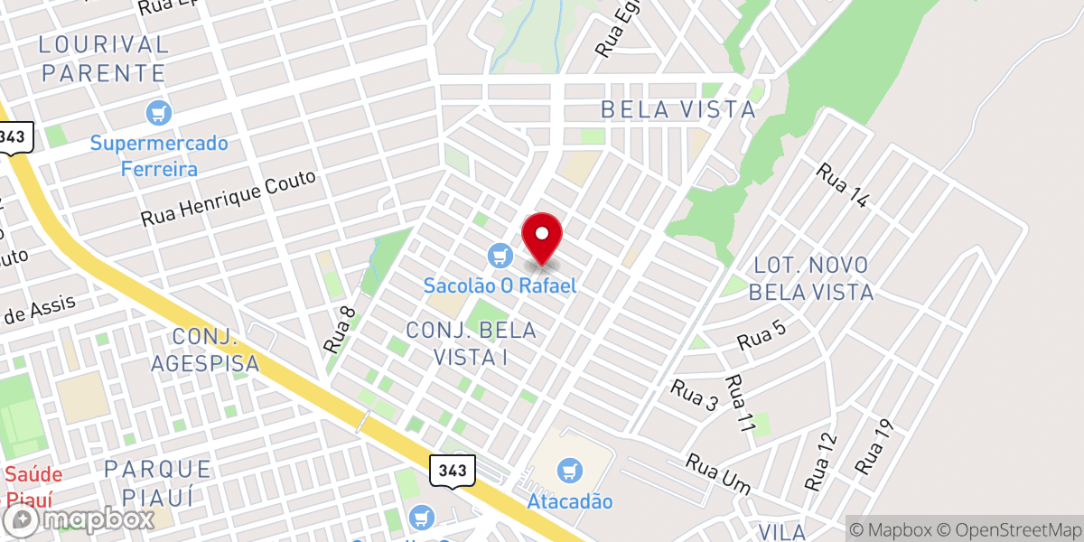 Map showing location of Igreja Pentecostal Do Novo Israel