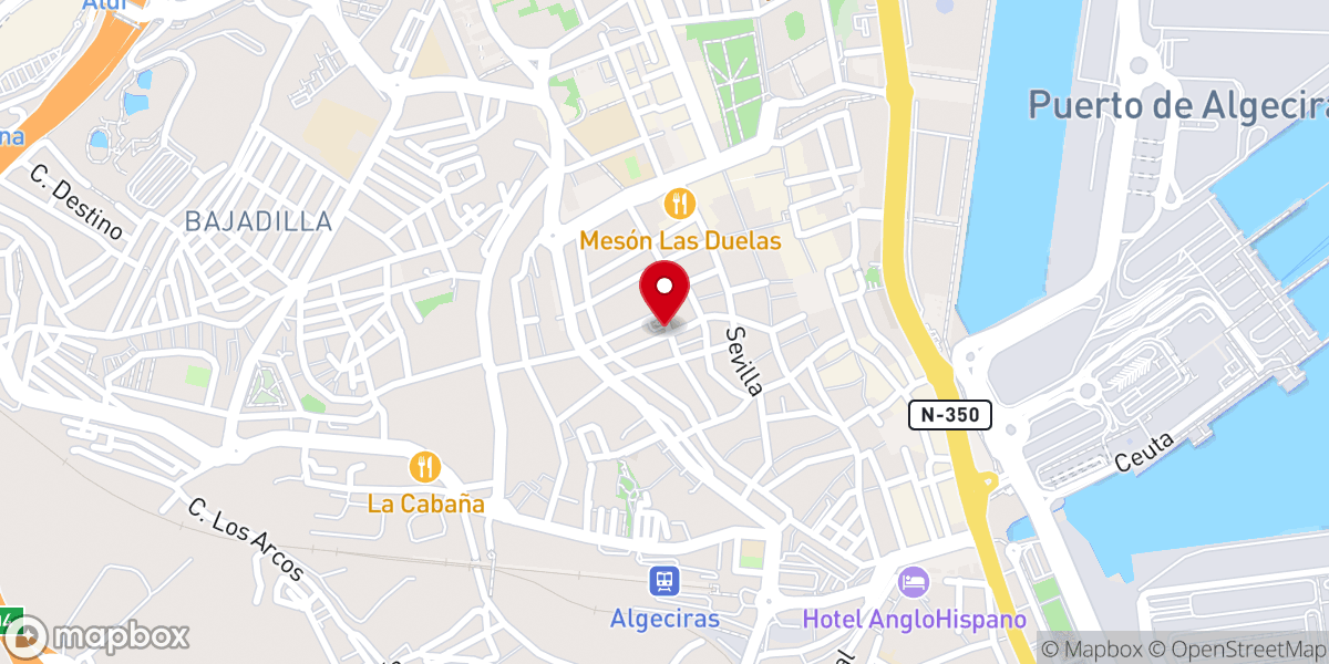 Map showing location of Capilla de San Isidro