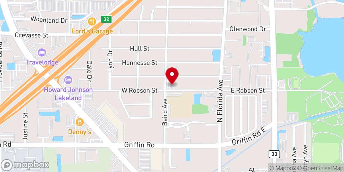 Map showing location of Northside Assembly of God