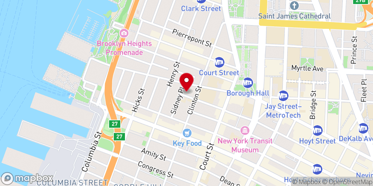 Map showing location of Saint Charles Borromeo Church