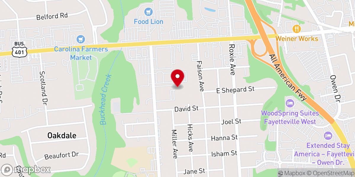 Map showing location of Korean Immanuel Presbyterian Church