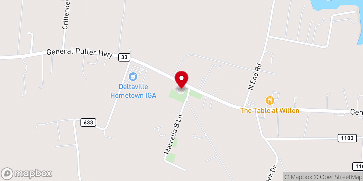 Map showing location of Clarksbury United Methodist Church