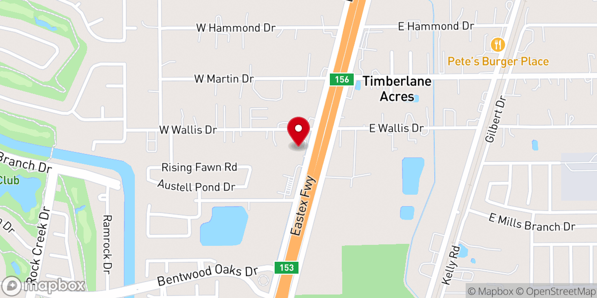 Map showing location of Ground Zero Ministries HTX
