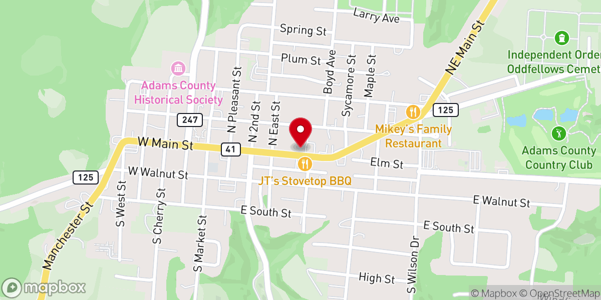 Map showing location of Society Of Saint Vincent De Paul, Saint Joseph Conference - Food Distribution Center
