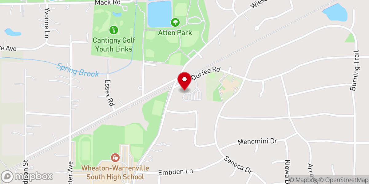 Map showing location of Hope Presbyterian Church