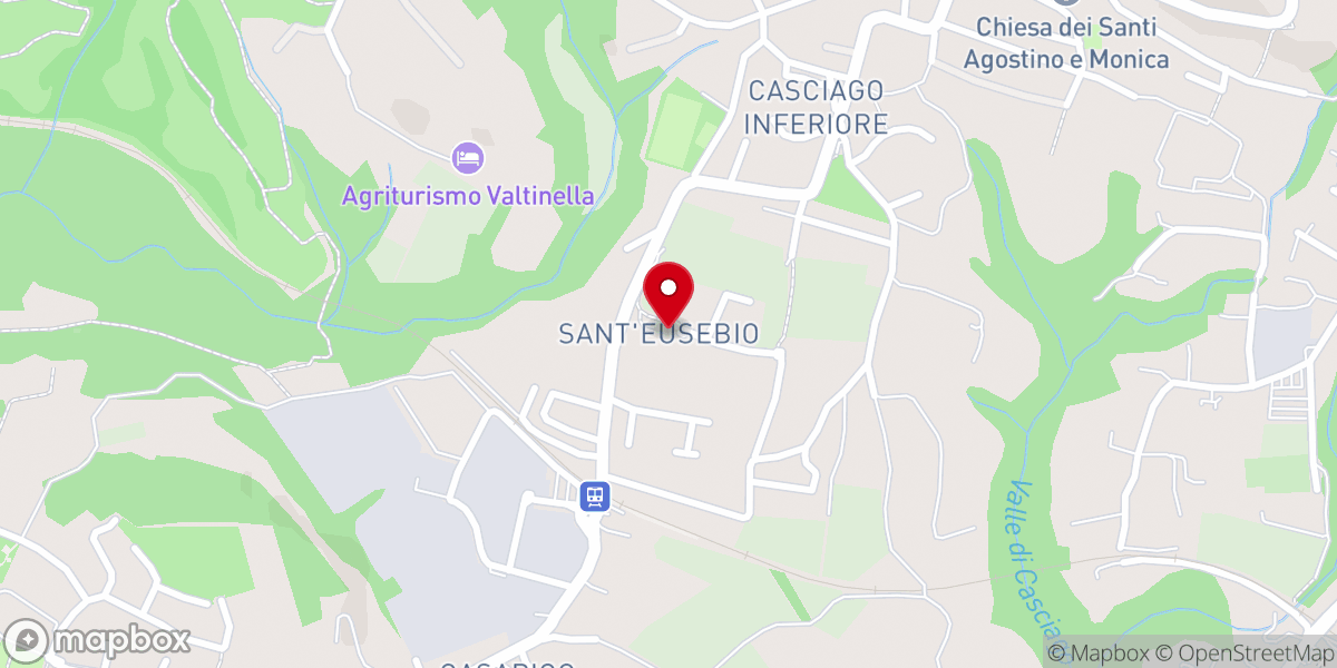 Map showing location of Chiesa di Sant'Eusebio