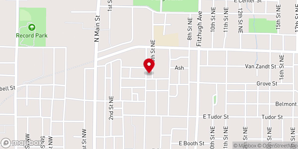 Map showing location of Mt Pisgah Baptist Church Pastor Office