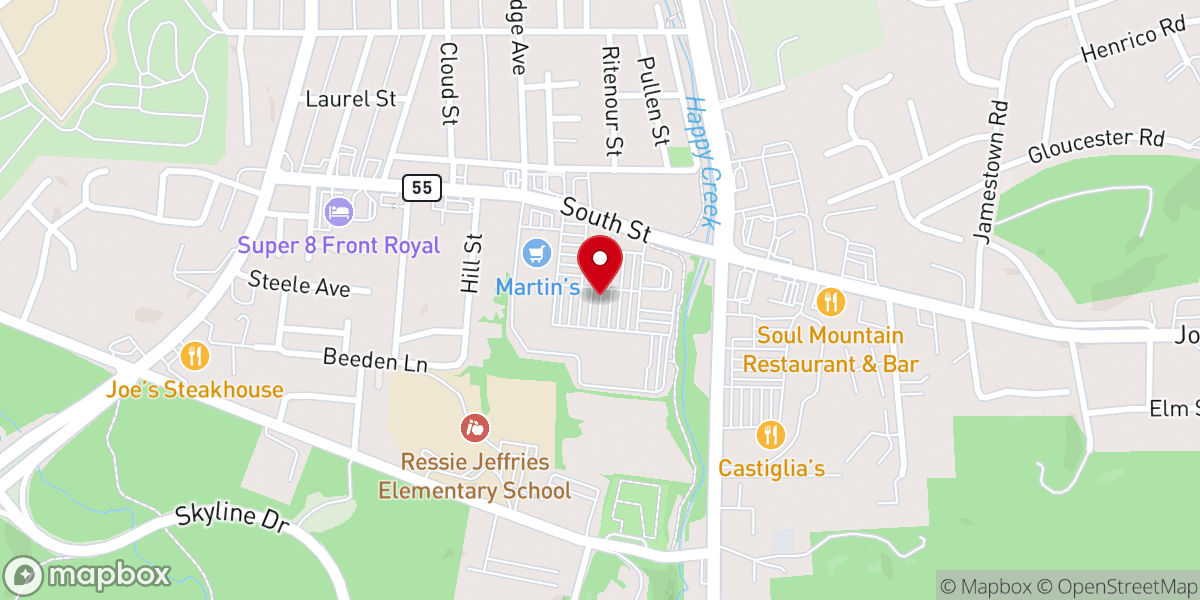 Map showing location of Winchester Church of God
