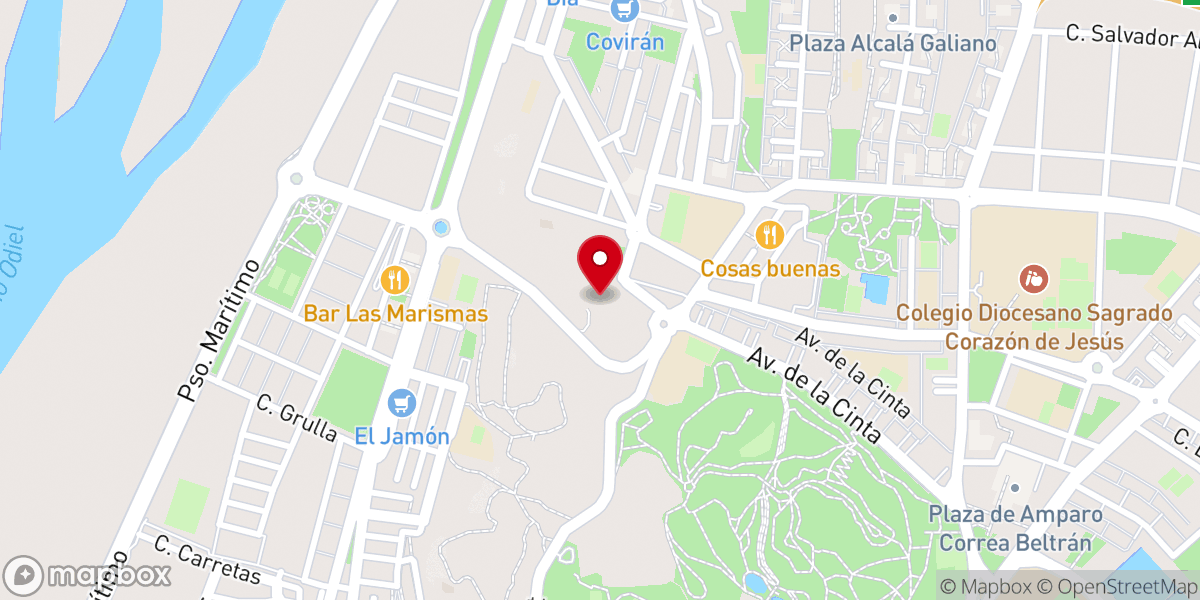 Map showing location of Ermita Santuario de Nuestra Señora de la Cinta