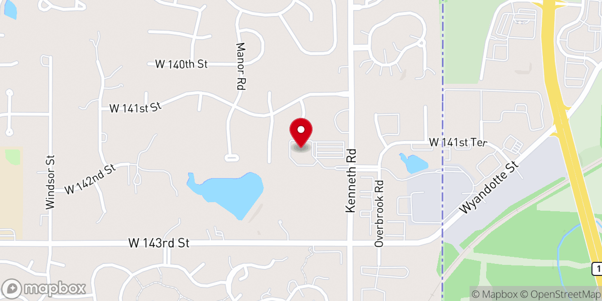 Map showing location of Christ Community Evangelical Free Church