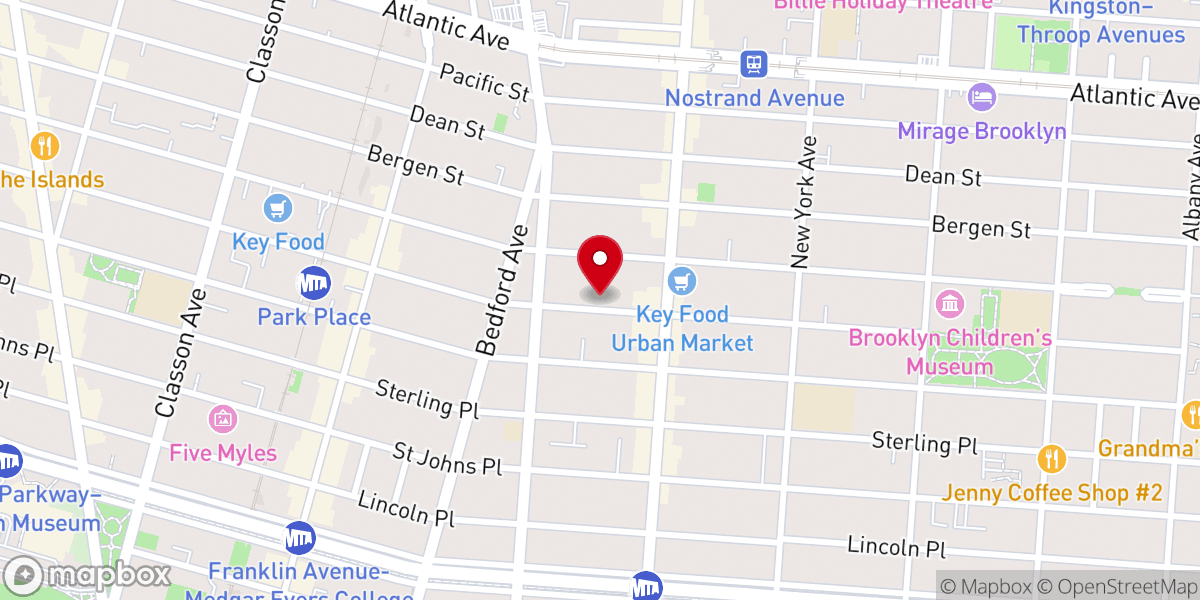 Map showing location of Mt. Calvary Pentecostal Church of God, Inc