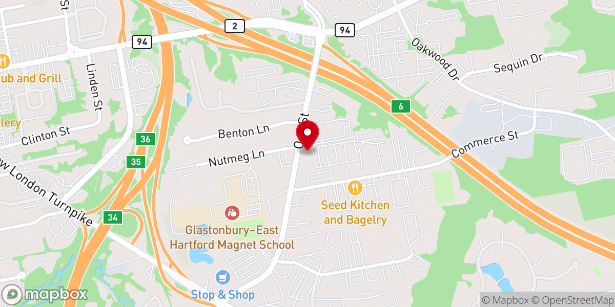 Map showing location of The River Church Glastonbury Office Only