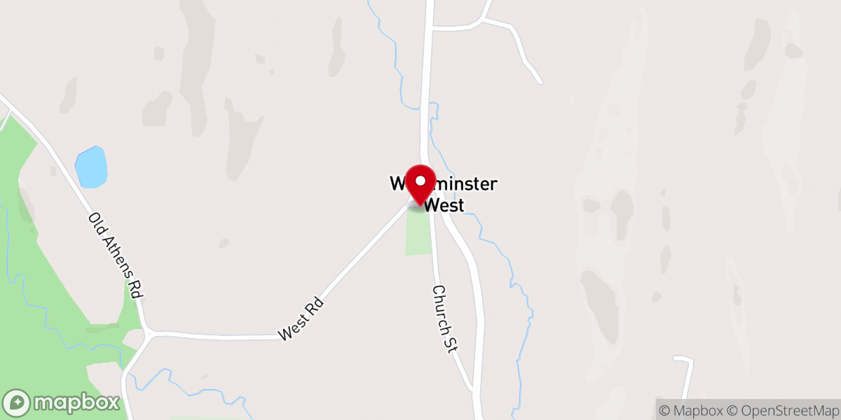 Map showing location of Westminster West Church