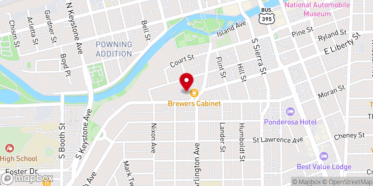 Map showing location of Lutheran Church of the Good Shepherd