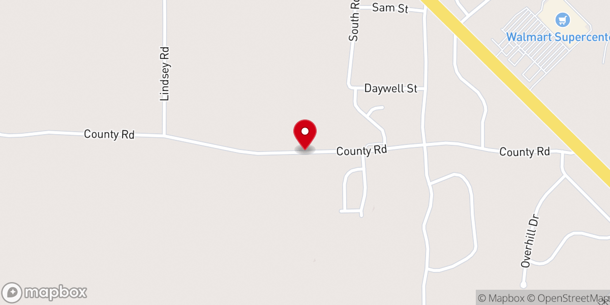 Map showing location of New Elam Missionary Baptist