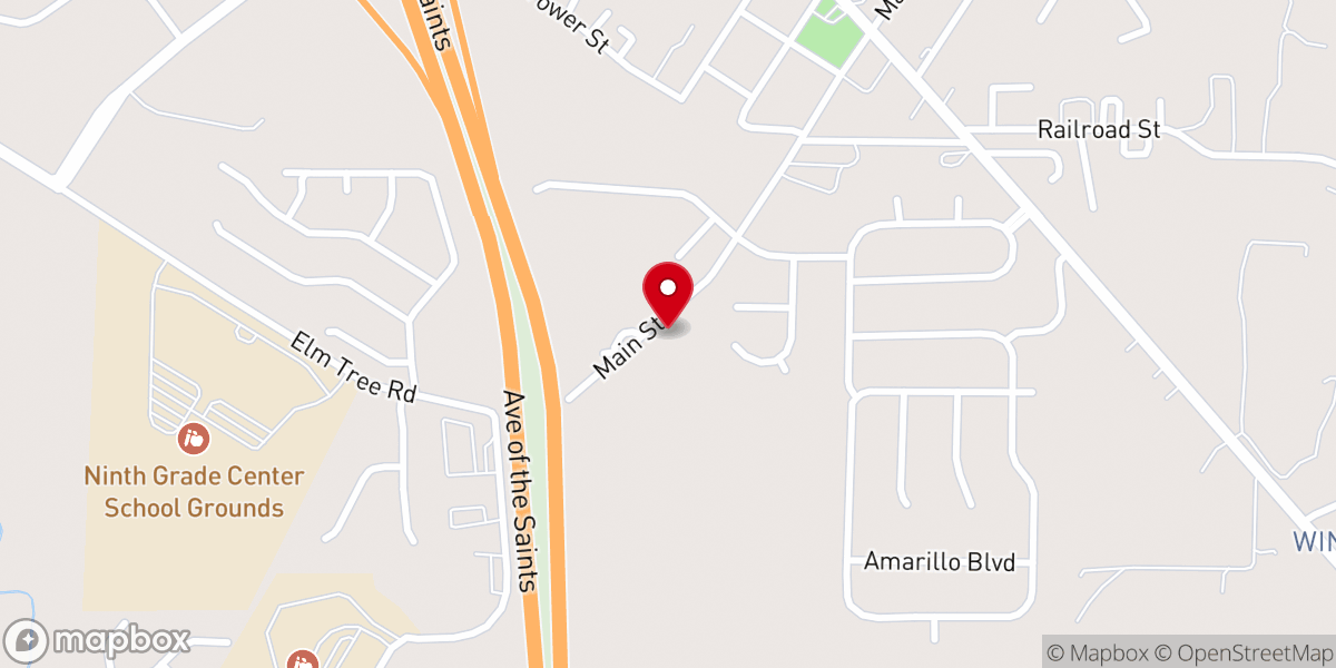 Map showing location of Friedens United Church of Christ