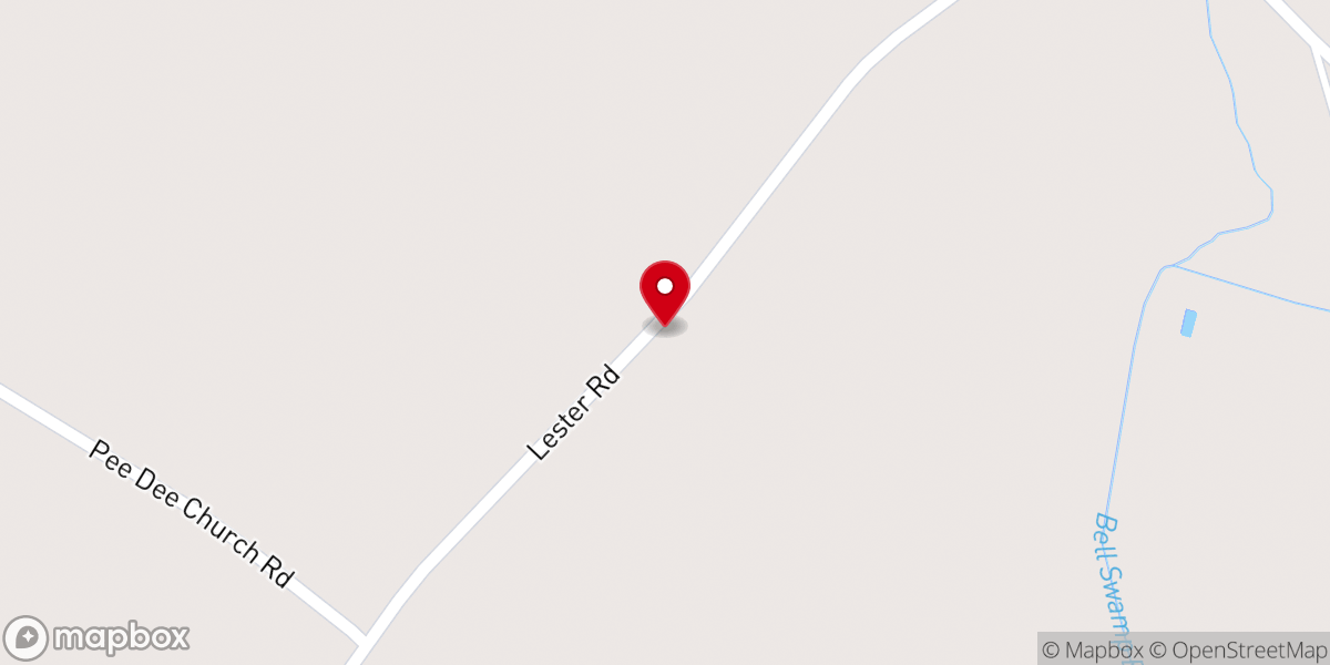 Map showing location of Spring Hill Church