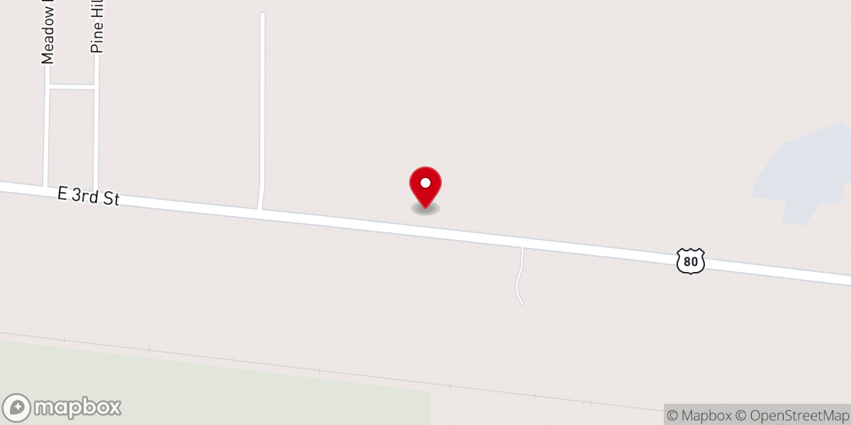 Map showing location of New Hope Worship Center
