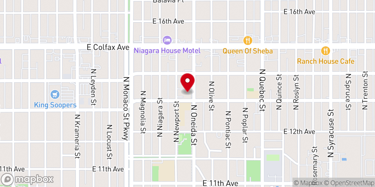 Map showing location of St. James Catholic Church