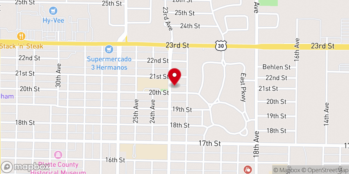 Map showing location of Grace Episcopal Church