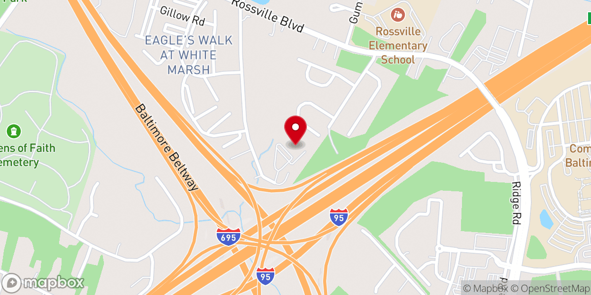 Map showing location of Kingsway Christian Center
