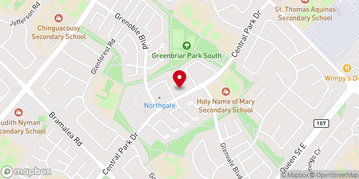 Map showing location of St. Jude's Anglican Church