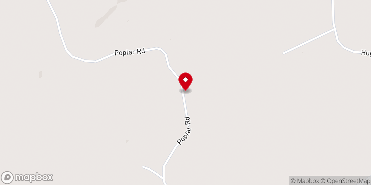 Map showing location of Poplar Church