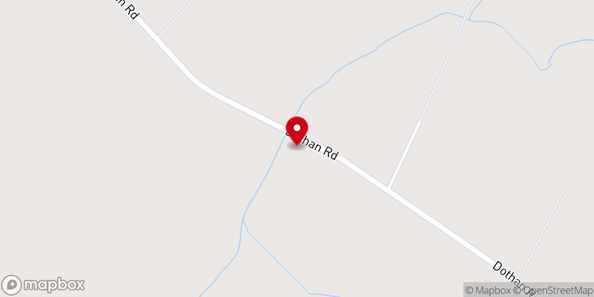 Map showing location of Bristol Creek Baptist Church